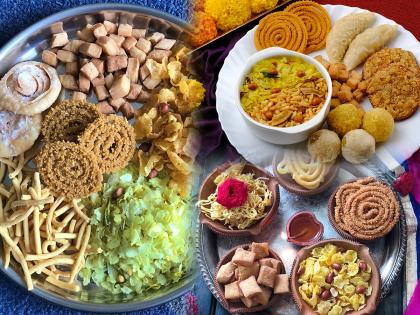 diwali snacks enter the market ladoo chakali shankarpali are preferred by customers | दिवाळी फराळ बाजारात दाखल; लाडू, चकली, शंकरपाळीला ग्राहकांची पसंती 