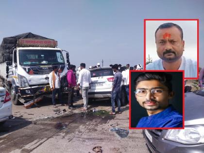 Udgir's two traders die, three critically injured in car-tempo accident | कार-टेम्पाेच्या अपघातात उदगीरच्या दाेन व्यापाऱ्यांचा मृत्यू, तीन गंभीर