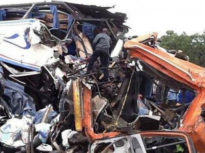 37 killed after three buses crash outside Nigerian city of Maiduguri | भीषण अपघात! नायजेरियामध्ये 3 बसेसची जोरदार धडक; 37 जणांचा मृत्यू