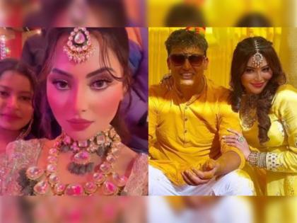 Urvashi Rautela brother wedding actress wore lehenga costing 35 lakh and jewellery cost is 85 lakh rupees | Urvashi Rautela : अतिसुंदर! 35 लाखांचा लेहंगा, 85 लाखांचे दागिने; भावाच्या लग्नात उर्वशी रौतेलाचा 'रॉयल' लूक