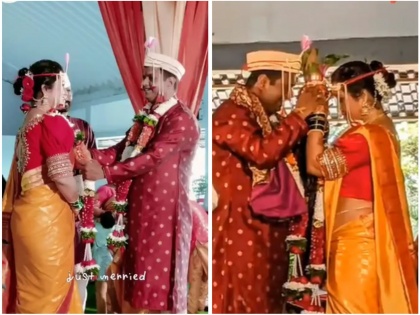 After 'Balumama' fame Sumeet Pusavale, now this Marathmoli actress is stuck in marriage. | 'रात्रीस खेळ चाले' फेम शेवंता अडकली लग्नबंधनात, दिग्दर्शकासोबत घेतले सात फेरे!