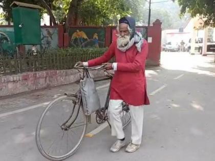 kanpur father in law came to meet the police commissioner after riding 70 km cycle | बॉयफ्रेंडसह पळून गेली सून; आयुक्तांना भेटण्यासाठी 70 किमी सायकल चालवत पोहचले वृद्ध सासरे