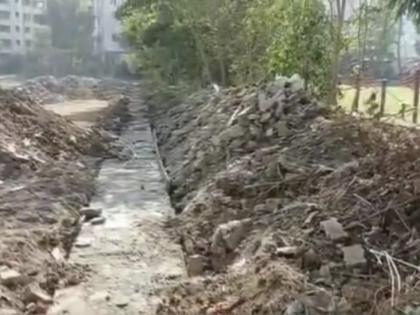 Ground repair work started before tender; Answer asked by MNS in kalyan | निविदा काढण्या आधीच मैदानाच्या दुरुस्ती कामाला सुरुवात; मनसेने विचारला जाब