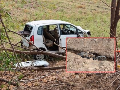 Uncrolled car is death call for laborers; Two labors on a two-wheeler died on the spot on Pachod Road of Aurangabad | अनियंत्रित कार मजुरांसाठी ठरली काळ; पाचोड रोडवर दुचाकीवरील दोघांचा जागीच मृत्यू