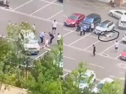 china shocked after man allegedly drives over girlfriend repeatedly and kills | बॉयफ्रेंड झाला हैवान! गर्लफ्रेंडला कारमधून खाली ढकललं अन् चिरडलं; मुलीच्या मृत्यूने खळबळ