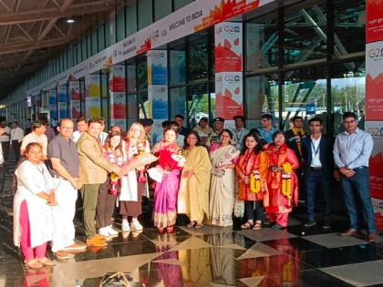 Arrival of guests at Chhatrapati Sambhajinagar for the G-20 summit | अतिथी देवो भव! जी-२० परिषदेसाठी पाहुण्यांचे छत्रपती संभाजीनगरीत आगमन