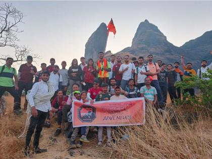 8 year old girl climbs Bhairavagad cliff on Marathi bhasha gaurav din | मराठी भाषा गौरव दिनी ८ वर्षाच्या मुलीने केला भैरवगडाचा उंच कडा सर