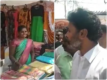 wear bindi first your husband is alive karnataka bjp mp shouts at female vendor on womens day | Video - "आधी टिकली लाव, नवरा जिवंत आहे ना...": भाजपाचे खासदार महिलेवर संतापले