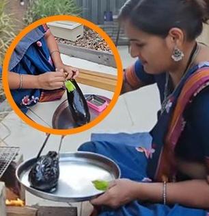 १ नंबर! ऑस्ट्रेलियात जाऊन ताईनं बनवलं चुलीवरचं खान्देशी भरीत; व्हिडिओ पाहून लोक म्हणाले.....