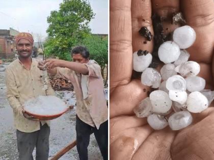 Dharashiv district hit by hailstorm; Damage to fruit farm and rabbi crops | धाराशिव जिल्ह्याला गारपीटीचा तडाखा; फळबागा अन् रबी पिकांचे नुकसान