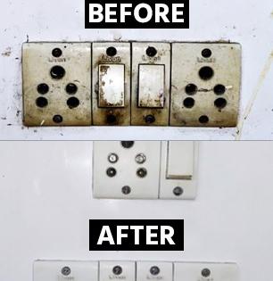 शॉक लागण्याच्या भीतीने स्विच बोर्ड साफच करत नाही? ६ टिप्स, कळकट स्विच बोर्ड दिसेल नव्यासारखे