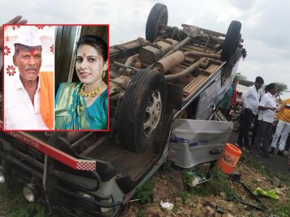 The car of the newly married couple going to Devdarshan met with an accident, uncle and niece were killed on the spot | देवदर्शनाला जाणाऱ्या नवदाम्पत्याच्या गाडीला अपघात, मामा-भाची जागीच ठार