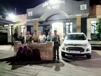 Two arrested with 44 boxes of illegal liquor, shadow police action | 44 पेट्या अवैध दारूसह दोघांना अटक, सावली पोलिसांची कारवाई