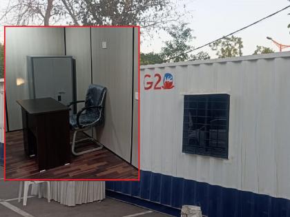 New office model in Chhatrapati Sambhaji Nagar; Talathi office will be started in iron container | छत्रपती संभाजीनगरात ऑफिसचे नवे मॉडेल; लोखंडी कंटेनरमध्येच सुरु होणार तलाठी कार्यालय