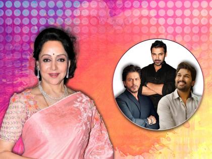 bollywood hema malini praises allu arjuns performance in 300 crore club movie pushpa dream girl impressed with dark look | हेमामालिनी अजूनही साऊथच्या प्रेमात; अल्लू अर्जुनचं कौतुक करत बॉलिवूड स्टारवर साधला निशाणा