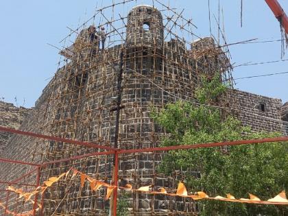 Revival of Udgir's historic Bhuikot Fort; Repair work in the final stage! | उदगीरच्या ऐतिहासिक भुईकोट किल्ल्याला नवसंजीवनी; दुरुस्तीचे काम अंतिम टप्प्यात !