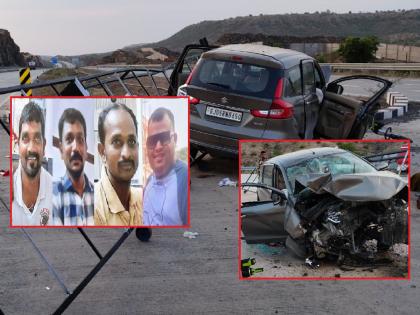 Another terrible accident on Samruddhi Mahamarga near Chhatrapati Sambhajinagar; Death of four siblings who came from uncle's funeral | समृद्धी महामार्गावर पुन्हा भीषण अपघात; काकांच्या अंत्यविधीवरून परणाऱ्या ४ भावंडांचा मृत्यू