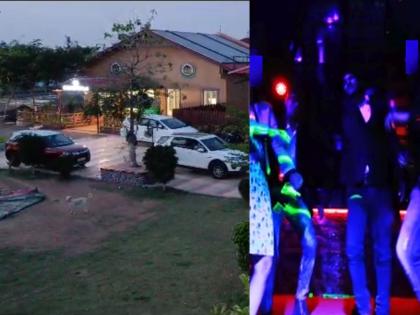 Umred- Obscene dance at a resort near Karhadla Sanctuary...; 18 people including 6 young women doctor, businessman are detained Nagpur Crime news | कऱ्हाडला अभयारण्यानजीकच्या रिसॉर्टवर अश्लील डान्स; ६ तरुणींसह डॉक्टर, बडे व्यापारी ताब्यात