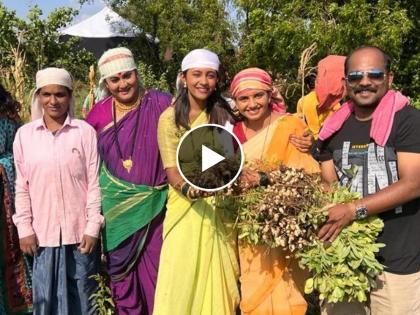 marathi actress Surekha kudchi special post for farmers | Surekha kudchi : Video - "शेतकऱ्याचे कष्ट आपल्याला शहरात बसून कळत नाही"; मराठमोळ्या अभिनेत्रीची खास पोस्ट