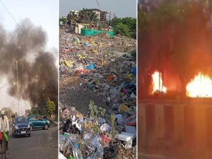 Laturkar's health in danger! Piles of garbage everywhere, citizens are sick of smoke! | लातूरकरांचे आरोग्य धोक्यात! जागोजागी कचऱ्याचे ढिग, धुराने नागरिक झाले बेजार!