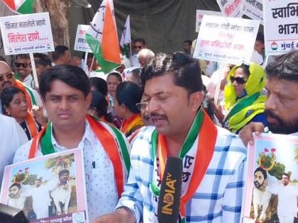 'Jail Bharo' protest against Nilesh Rane, NCP workers arrested! | निलेश राणेंच्या विरोधात 'जेल भरो' आंदोलन, राष्ट्रवादी काँग्रेसच्या कार्यकर्त्यांना अटक!