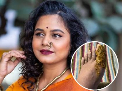 actress Hemangi Kavi s leg injured It was the injured leg that attempted the play | हेमांगी कवीच्या पायाला गंभीर दुखापत; जखमी पायानेच केला नाटकाचा प्रयोग