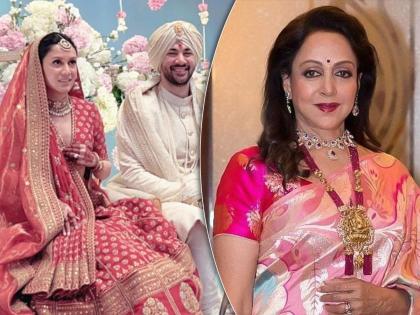 hema malini and daughters esha deol ahana deol misses karan deol wedding | सवतींमधील वाद मिटेना; हेमा मालिनीने केली नातवाच्या लग्नाकडे पाठ?