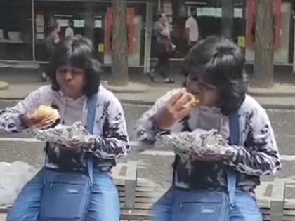 maharashtra hasyajatra gaurav more eat vadapav during london shooting share video | 'जगात कुठेपण जा..'; गौरव मोरेने पिझ्झा,बर्गर सोडून लंडनमध्ये मारला वडापाववर ताव