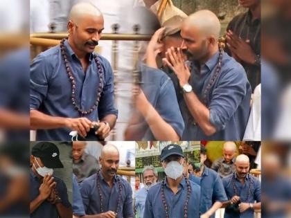 South's superstar Dhanush went bald, the photo is going viral | साऊथचा सुपरस्टार धनुषनं केलं टक्कल, फोटो होतायेत व्हायरल