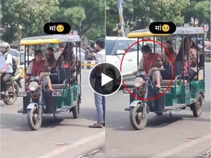 mother driving e rickshaw with holding baby in hands internet wants to help emotional video | Video - मां तुझे सलाम! मुलाला कुशीत घेऊन ई-रिक्षा चालवते आई; लोकांनी केला जिद्दीला सलाम