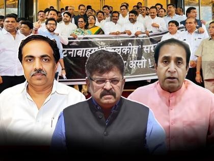 Maharashtra Monsoon Session Why were there no MLAs of Sharad Pawar group to protest on the steps of Vidhan Bhavan? The MLA of the Thackeray group made it clear | विधानभवनाच्या पायऱ्यांवर आंदोलनाला शरद पवार गटाचे आमदार का नव्हते? ठाकरे गटाच्या आमदाराने स्पष्टच सांगितलं