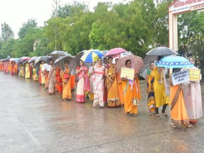 Jain community march in Hingoli to protest Sadhu's murder | साधूच्या हत्येच्या निषेधार्थ हिंगोलीत जैन समाजाचा मोर्चा