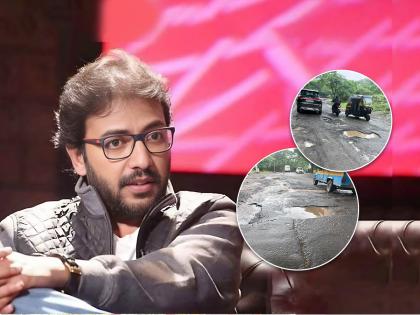 MNS Ameya Khopkar tweet Over potholes on filmcity road | Ameya Khopkar : "ग्लॅमर दिसलं की हुरळून जाणाऱ्या राजकारण्यांना हे खड्डे दिसत नाहीत?"; मनसेचा रोखठोक सवाल