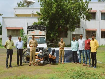 Thieves jailed for stolen solar panels, copper cables of mobile towers | मोबाईल टॉवरचे तांब्याचे केबल, सोलार पॅनल लांबविणारे चोरटे जेरबंद