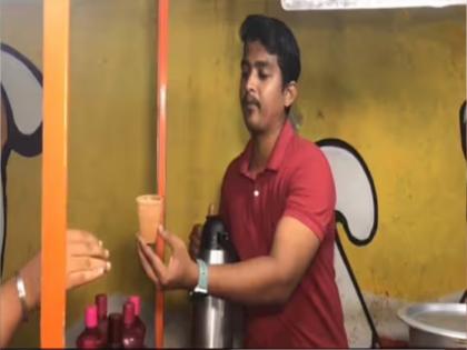 29 year old gangadhar has opened student chai wala stall in brahampur | भारीच! दिवसभर बँकेत काम, संध्याकाळी चहाचं दुकान; 'स्टूडेंट चायवाला स्टॉल' झाला फेमस