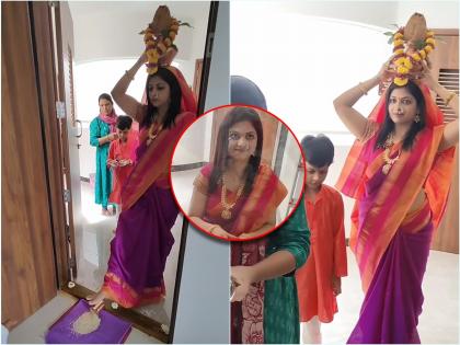 subhedar-fame-actress-smita-shewale-buys-new-house watch-full-video-of-gruhapravesh | 'सुभेदार'च्या सावित्रीबाईंनी केला नव्या घरात गृहप्रवेश; पाहा स्मिता शेवाळेच्या घराची झलक