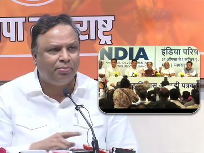 BJP Ashish Shelar Slams INDIA alliance meeting in mumbai | Ashish Shelar : "महाराष्ट्र द्रोह्यांच्या उष्ट्या पत्रावळ्या उचलताना जनाची नाही, किमान मनाची तरी वाटू दे!"