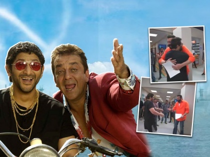 Munna aka Sanjay Dutt reunites with Circuit aka Arshad Warsi with rajkumar hirani for Munnabhai 3 | 'मुन्नाभाई ३'चे शूटिंग सुरू? मुन्नाभाई-सर्किट जोडीचा सेटवरील व्हिडीओ व्हायरल