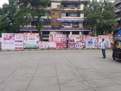 Thane is not clean but ugly; Political banners are thrown in every corner of the city | स्वच्छ नव्हे हे तर विद्रुप ठाणे; शहराच्या प्रत्येक चौकात राजकीय बॅनरबाजीला उधाण