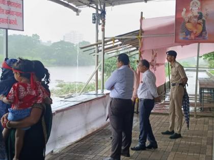 KDMC Additional Commissioner inspected the sites | केडीएमसी अतिरिक्त आयुक्तांनी केली विसर्जन स्थळांची पाहणी