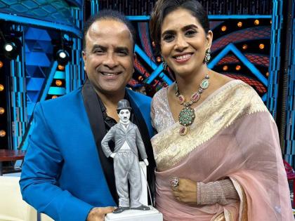 Samir choughule thanked to actress sonali kulkrani for given him Charlie Chaplin statue | "सोनाली कुलकर्णीने कलाक्षेत्रातील तिचे माणूसपण आणि...."; समीर चौघुलेची 'ती' पोस्ट चर्चेत