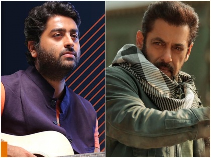 Salman khan ends 9 year old feud with arijit singh singer spotted outside tiger 3 star galaxy apartment | अरिजीत सिंग आणि सलमान खानमधील ९ वर्षांपूर्वीचं भांडण मिटलं?, हा व्हिडीओ आहे त्याचा पुरावा
