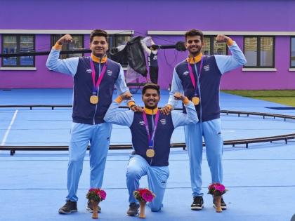 Indian archery team wins gold in compound event | भारतीय तिरंजादी संघाला कंपाऊंड प्रकारात सुवर्ण