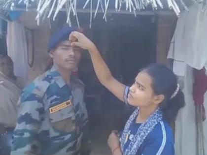 amethi success story mgnrega labourer son got job in indian army | अभिमानास्पद! मजुराचा मुलगा करणार देशसेवा; सैनिक होऊन घरी आल्यावर वडिलांना आनंदाश्रू