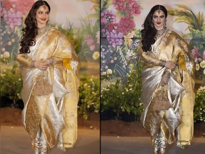 bollywood actress rekha-always-wear-saree-know-the-reason | 'या' एका व्यक्तीच्या प्रेमाखातर रेखा कायम नेसतात कांजीवरम साड्या; स्वत: केला खुलासा