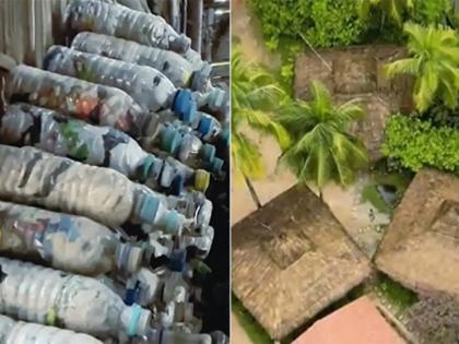 school takes plastic bottles as fees in assam nagaland minister shares video | Video - कौतुकास्पद! 'ही' शाळा फी ऐवजी मुलांकडून घेते प्लास्टिकच्या बाटल्या अन्...