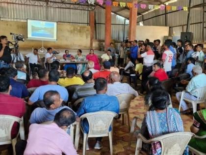 In Goa Gram Sabha residents protested against the new Bori bridge in Lotli Gram Sabha | गोव्यात ग्रामसभा तापल्या, सावई वेरेंत जलस्रोत अधिकाऱ्यांनी घेतला काढता पाय