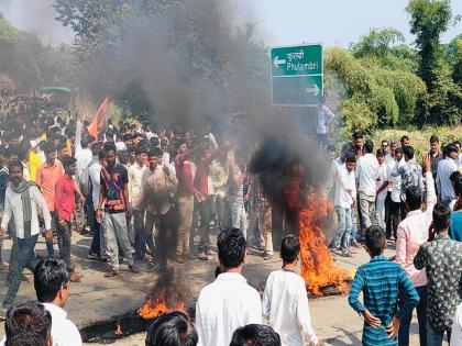 Video: Chhatrapati Sambhajinagar-Jalgaon highway completely blocked; Rasta Roko Andolan at five places | Video: छत्रपती संभाजीनगर -जळगाव महामार्ग पूर्णपणे ठप्प; पाच ठिकाणी रास्ता रोको आंदोलन