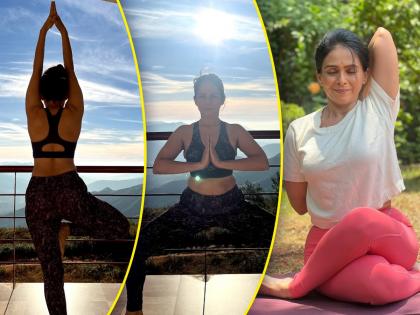 Aishwarya Narkar told her beauty secretThese three things have been followed for 20 years | ऐश्वर्या नारकरांचं ब्युटी सिक्रेट; 20 वर्षांपासून योगासनांसोबत फॉलो करतायेत 'या' तीन गोष्टी