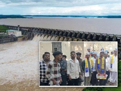 Activists from Marathwada hit Gangapur Dam to release water from Nashik Dam! | नाशिकच्या धरणातून पाणी सोडण्यासाठी मराठवाड्यातील कार्यकर्ते धडकले गंगापूर धरणावर!